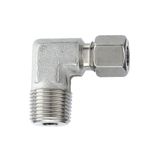 Riegler ES 93 hoekschroefverbinding R 1/4 a., buitendiameter buis 8 mm, PN max. 315 bar, roestvrij staal 1.4571