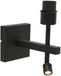 Steinhauer Zwarte wandlamp Stang 2995ZW modern van metaal met leeslamp, geschikt voor binnen