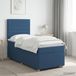 Maison Exclusive - Lit boxspring avec matelas et tête de lit Bleu 90 x 190 cm Tissu
