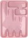 Plastique bac à couverts/organisateur de couverts 6 compartiments vieux rose - 40 x 30 x 5 cm - tiroirs de cuisine organisateurs - séparateurs de compartiments
