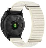 By Qubix Qubix Nylon Sport Loop bandje voor Garmin Quatix 8 - 47mm - 22mm Quickfit - Sterrenlicht