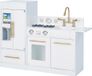 Teamson Kids Groot Modern Houten Speelkeuken - Wit/Goud