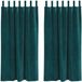 vidaXL Gordijnen 2 st donkergroen 140 x 175 cm fluweel