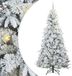 vidaXL Sapin de Noël artificiel articulé avec 300 LED blanc 240 cm PE et PVC