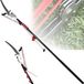 Scythe Telescopic Pruning Saw - Pole Saw Garden - High Branches Pruning - Lightweight Aluminium - Up to 7.2 Meters - Silver