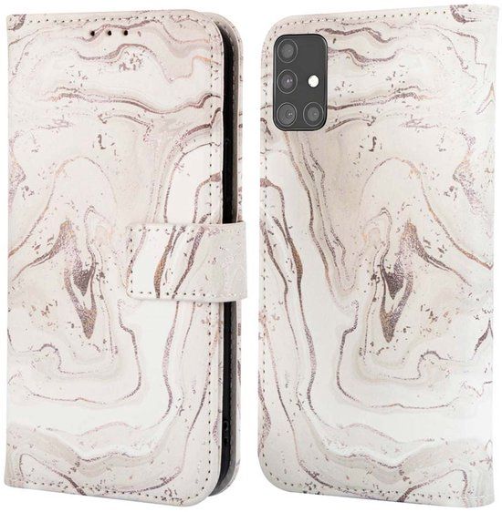imoshion Design Bookcase Samsung Galaxy A51 - Sandy Marble
