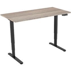 Euroseats Zit-sta bureau 2-motor Zwart 180 x 80 x 127,05 cm