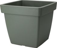 Pro Garden Plantenpot/bloempot Square Classic - kunststof - donkergroen - D39 x H35 cm