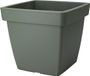Pro Garden Plantenpot/bloempot Square Classic - kunststof - donkergroen - D39 x H35 cm