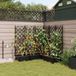 Maison Exclusive Set van 5 plantenbakken voor de tuin, zwart, 120 x 120 x 126 cm, PP