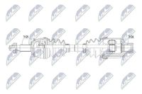 NTY Antriebswelle NPW-PL-061 rechts | Compatibel met: CHEVROLET TRAX, OPEL MOKKA / MOKKA X