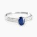 Bague Crista Or Blanc Saphir Et Diamant