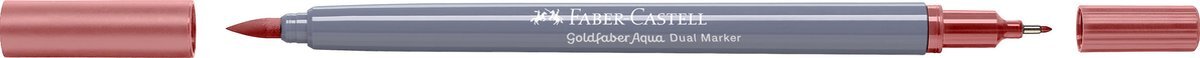 Faber-Castell - Duo aquarelmarker Goldfaber - vintage roze 195 - brush / 0,4mm - FC-164595