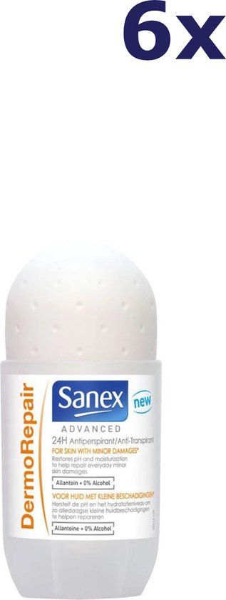 Sanex Deo Roll-on Dermo Repair - 6 x 50ml - Unisex