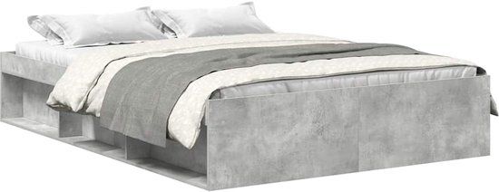 vidaXL Bedframe Betongrijs 160x200 cm