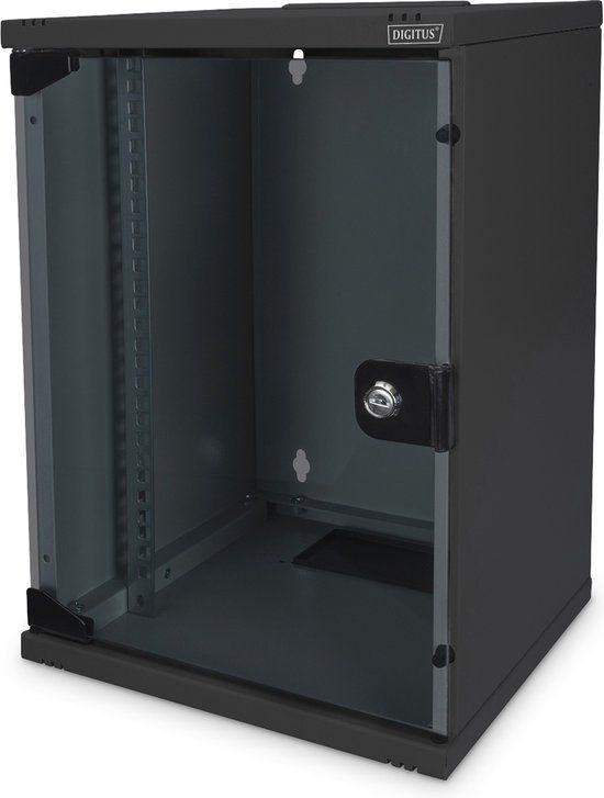 Digitus DN-10-09U-B 10inch-wandkast 9 HE Zwart (RAL 9005)