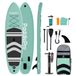 LifeGoods PaddlePro SUP Board - Planche à pagaie gonflable - Set complet - Max. 150KG - 320x81cm - Vert pastel