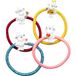 Sheepworld 70115 Haarelastiekjesset met motief "schaap", cadeauset met 4 glitter-haarelastiekjes met figuur, cadeau voor kinderverjaardag, schooltas, meisjes