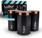 Unyqoos® Set de pots de conservation premium, 3 pièces de 1 litre, blanc