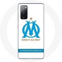 Maniacase Hoesje voor Samsung Galaxy S20 FE Olympique de Marseille Logo witte achtergrond
