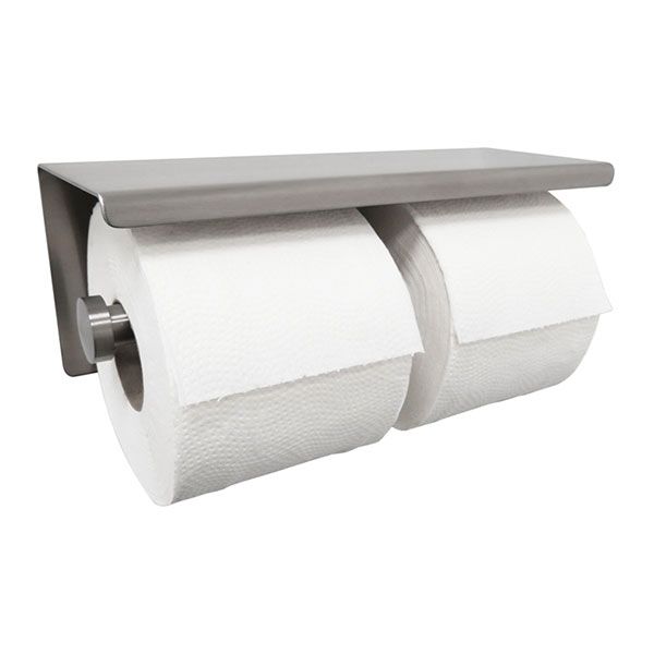 Wiesbaden Toiletrolhouder 304 Dubbel RVS - RVS