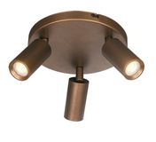 Freelight Spot Scolo 3 lichts Ø 15 cm brons/messing metaal