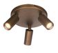 Freelight Spot Scolo 3 lichts Ø 15 cm brons/messing metaal