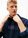 Tommy Hilfiger Tommy Jeans Heren TJM REG ENTRY DNA PLAY HOOD DM0DM22642 Pullover Hoodie, Blauw (Dark Night Navy), L