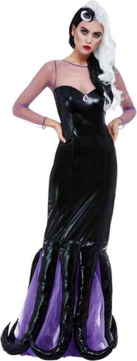Smiffys Evil Sea Witch Costume - Black - Size M