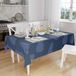 Bonamaison Tafelkleed, Anti-Mold, Sneldrogend, Waterdicht, 100% Polyester Tafellaken, Blauw, 140 x 160 Cm