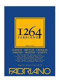 Honsell Fabriano Schizzi schetsblok 1264, voorgelijmd, 90 g/m², DIN A3, 100 vellen schetspapier in ivoorwit, zuurvrij, licht korrelig, voor alle droogtechnieken