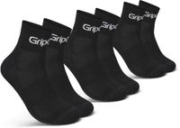 GripGrab RIDE Low Cut Zomer Fietssokken 3 Paar Korte Coolmax Sokken - Unisex - Zwart