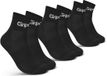 GripGrab RIDE Low Cut Zomer Fietssokken 3 Paar Korte Coolmax Sokken - Unisex - Zwart