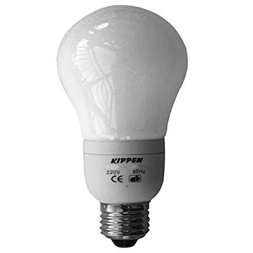 kippen 1408B1 spaarlamp, model "druppel", 13 watt, koud licht 6500 K