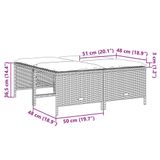 vidaXL 5-delige Loungeset met Kussens, Poly Rattan, Bruin