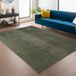 Ayyildiz Antislip Vloerkleed Joy Rond Groen 80 x 80 cm Effen Kleur Zacht