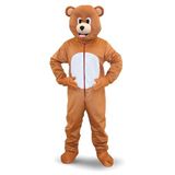 Dress Up America Bruine beer mascotte Kostuum voor Kinderen en Volwassenen