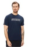 Guess Arlo CN T-shirt voor heren, Zijdeblauw, S