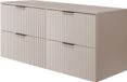 3xE living Lavabo suspendu avec plan, cachemire, 120 cm