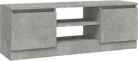 vidaXL Tv-meubel met deur 102x30x36 cm betongrijs