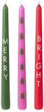 Ginger Ray Merry and Bright Dinerkaarsen - 3 stuks - Multi