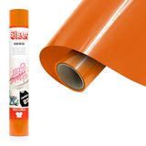 Siser EcoStretch Orange, 30 cm x 0,5 m, transfer-vinyl om op te strijken, voor het personaliseren van sportkleding, knutselaccessoires