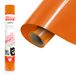 Siser EcoStretch Orange, 30 cm x 0,5 m, transfer-vinyl om op te strijken, voor het personaliseren van sportkleding, knutselaccessoires