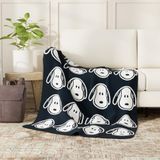 Franco Collectbles Pinda's Snoopy beddengoed, superzacht, pluche, gezellige sprei, 117 x 152 cm, (officieel gelicentieerd product)