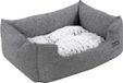 Merkloos / Sans marque Wan GmbH Omkeerbaar hondenbed - Grijs/Wit - Fleece/Katoen/Polyester - 60x50x20cm