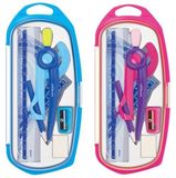 Merkloos Grote Geometrie Set voor School: Cirkel, Liniaal, Gradboog & Meer