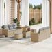 Prolenta Maison Exclusive - Tuinset met 9 delen, beige, van polyrotan