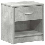 vidaXL Nachtkastje met lade 39x28x41 cm betongrijs