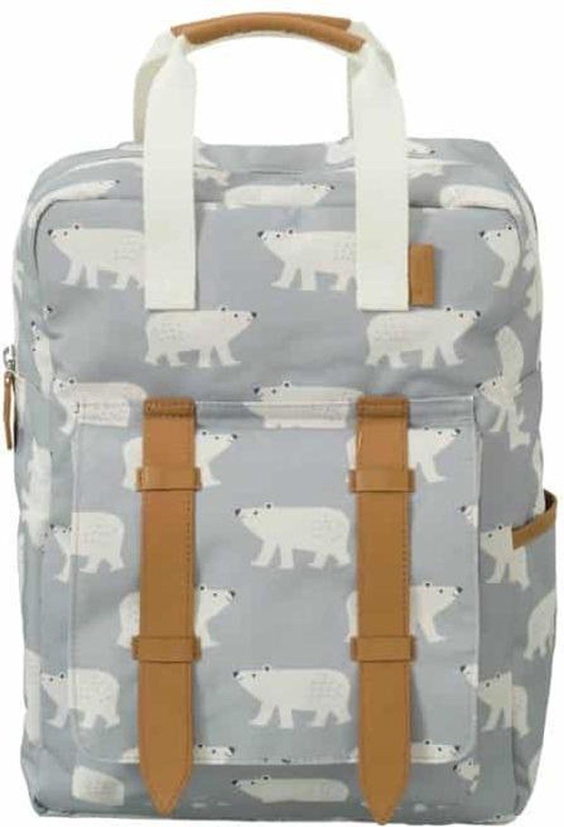 Fresk Teddy Polar Babyrugzak - Blauw