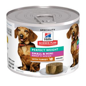 Hill's Hill's Science Plan Small & Mini - Perfect Weight Adult - Kalkoen - Blik - 12 x 200 g
